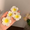 Kẹp tóc mái hoa sứ LÀGU cặp bấm mái hình hoa cho nữ đẹp vintage Hàn Quốc dễ thương màu trơn hottrend 2026
