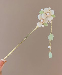 Trâm cài tóc cổ trang LÀ GU châm cài tóc gỗ trâm cài tóc kim loại đơn giản phong cách cổ điển - Mã 115