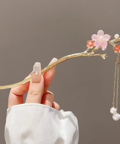 Trâm cài tóc cổ trang LÀ GU châm cài tóc gỗ trâm cài tóc kim loại đơn giản phong cách cổ điển - Mã 125